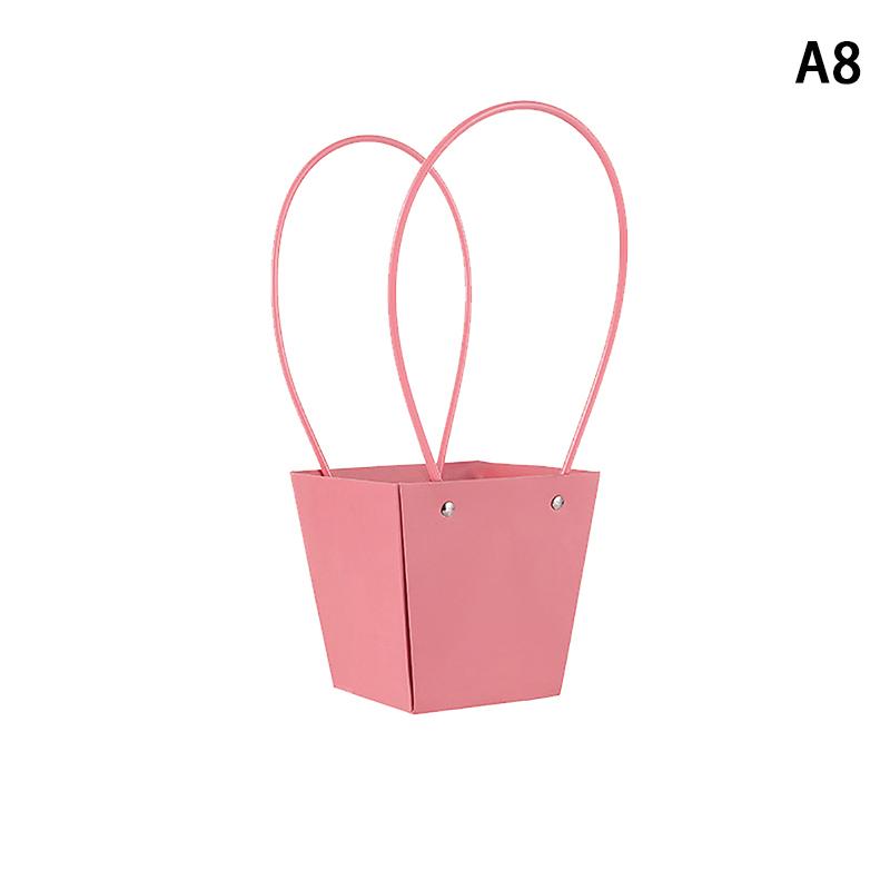 Portable Flower Packaging Box Wedding Decoration Gift Bag Handbag Valentine's Day Birthday Party Decor DIY Bouquet Packaging