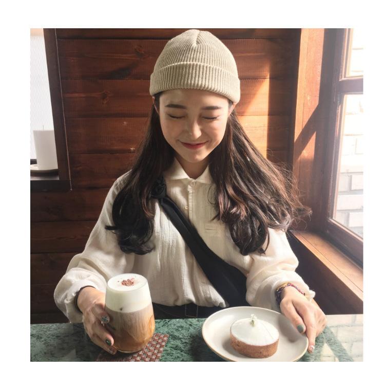 Hat autumn and winter melon fur hat men's knitted wool hat street hooligan hat yuppie winter bag head cold hat tide