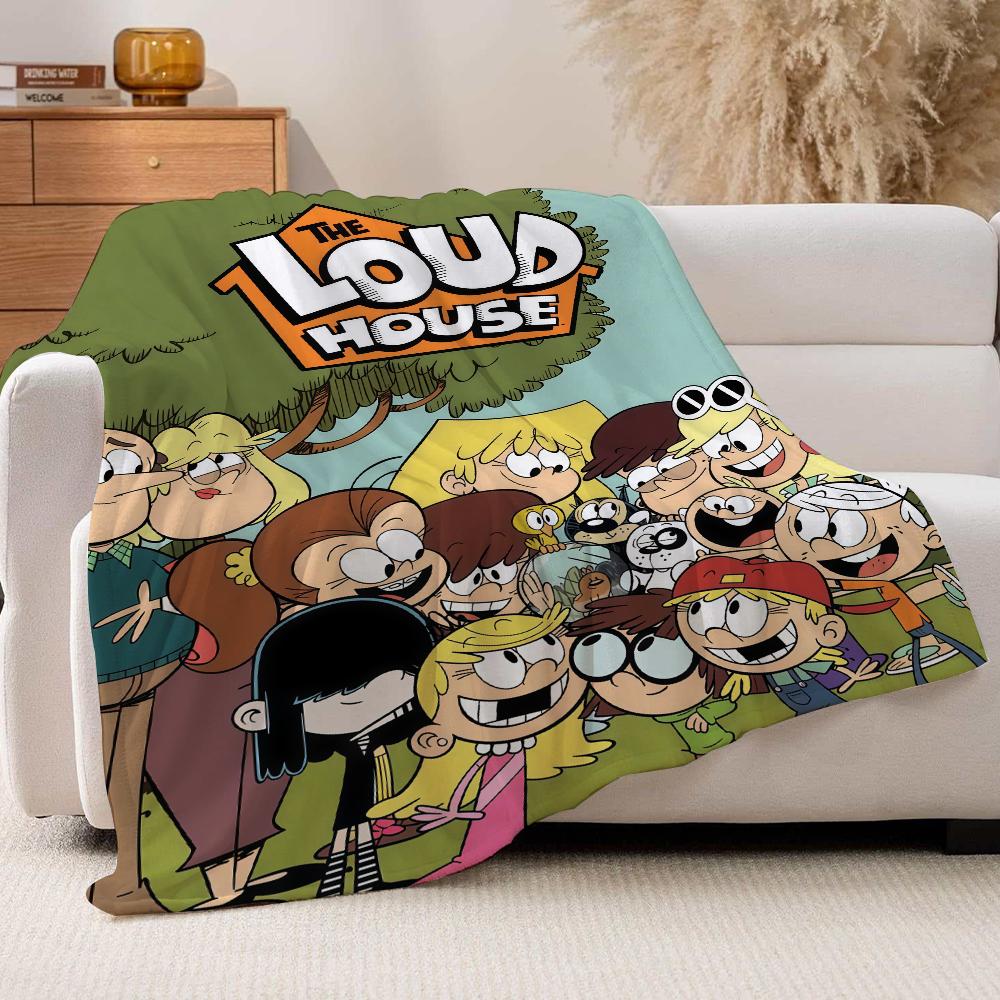Coperta Cartoon T The L loud H house Per Divano Ufficio Letto Aereo Viaggio Dormire Leggere Rilassarsi Campeggio Morbida E Calda