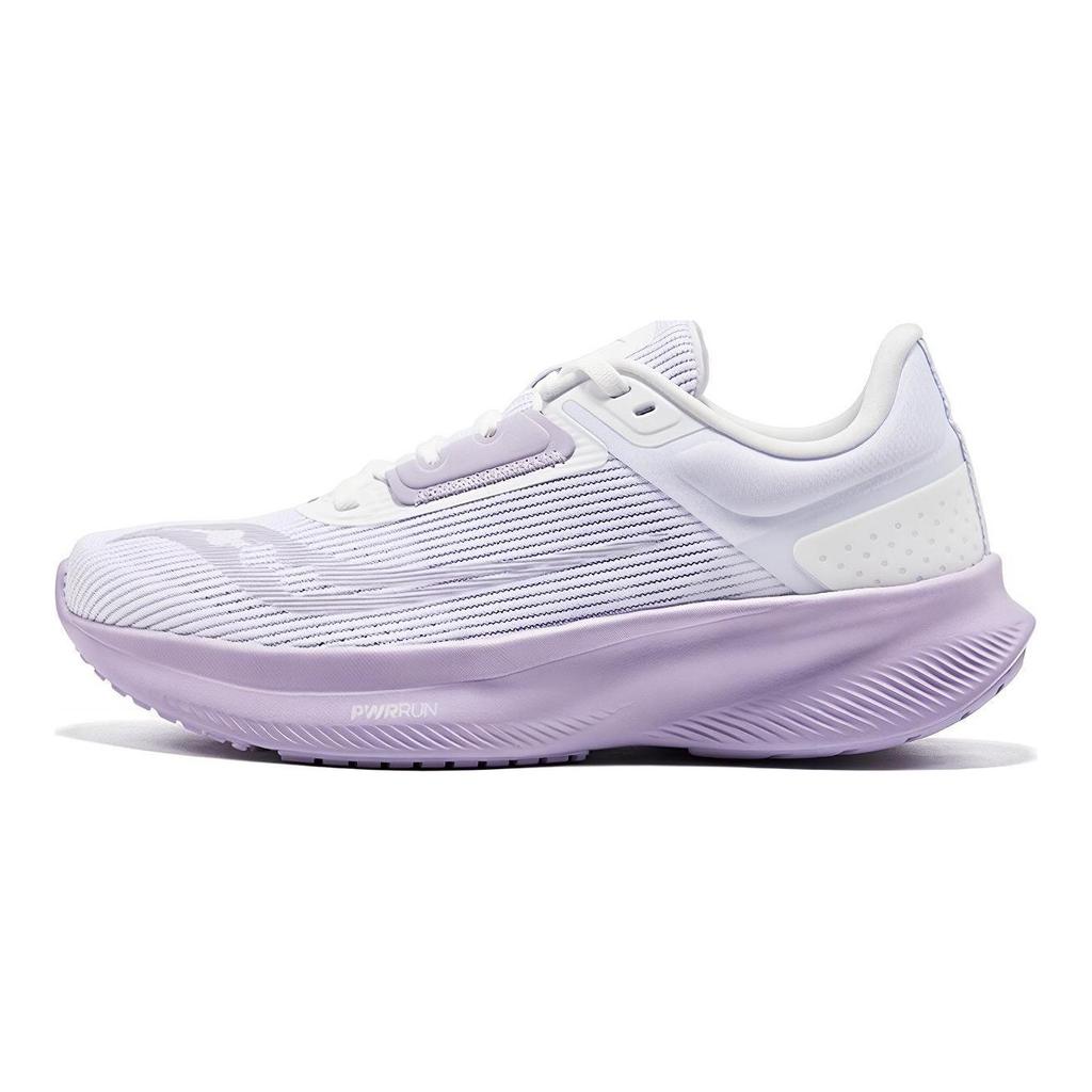 SAUCONY Vessel Mesh Cushioning Slip Resistant Breathable Low Top Casual Running Shoes Women's White Purple S18217-3