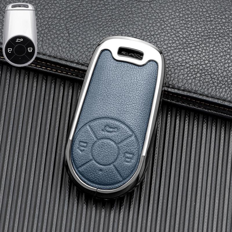 Double-Sided Leather Key Case for ORA Good Cat GT & Lightning Cat - Full Coverage, No Signal Block