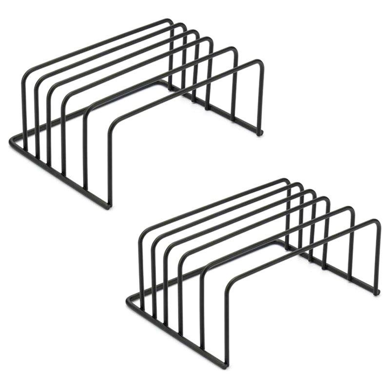 

Kitchen For Cutting Board Organizer 5-Tier Metal Rack For Cutting Boards, Bakeware Trays 2Pc