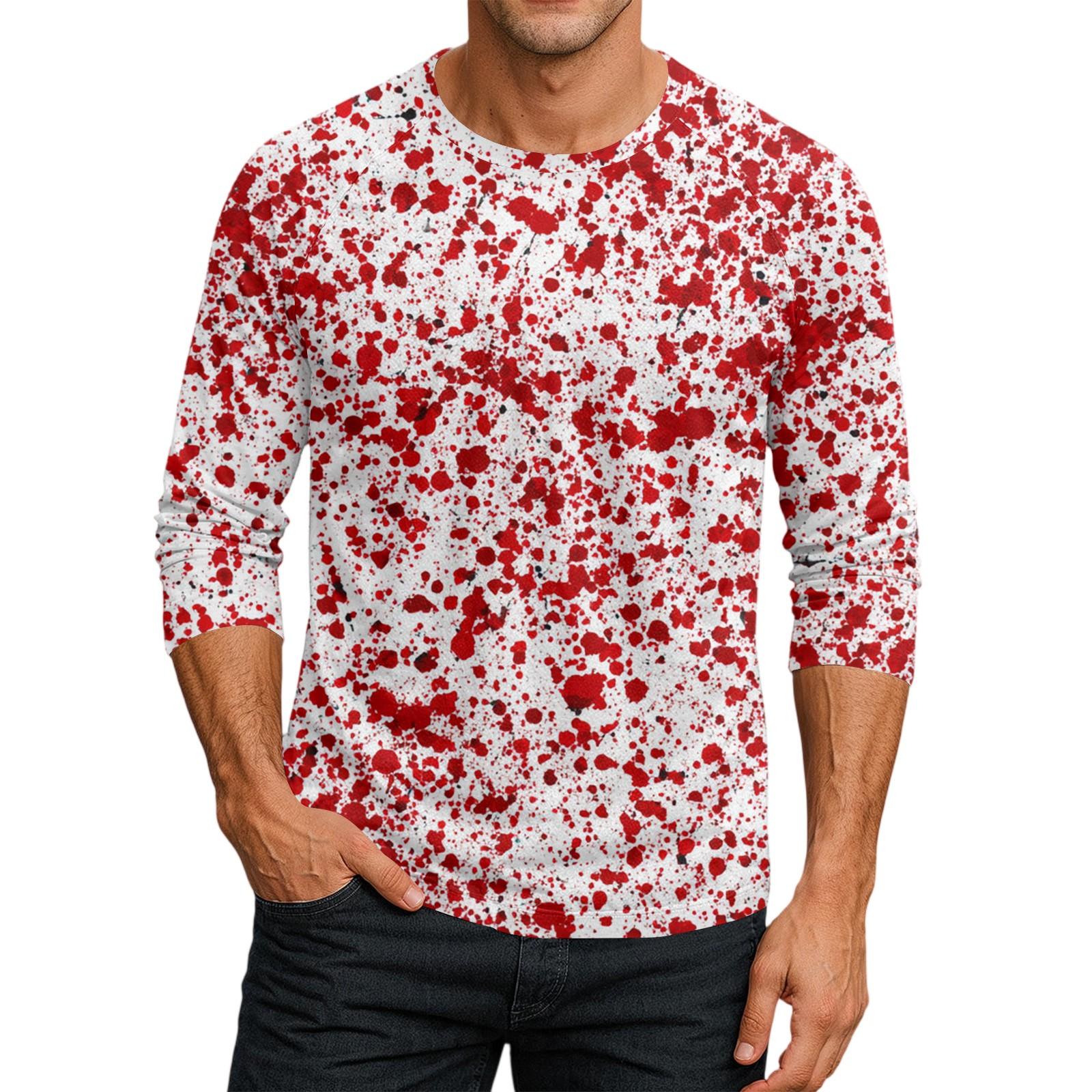 

Чоловічий топ-футболка з круглим вирізом та рукавами-плунжерами M