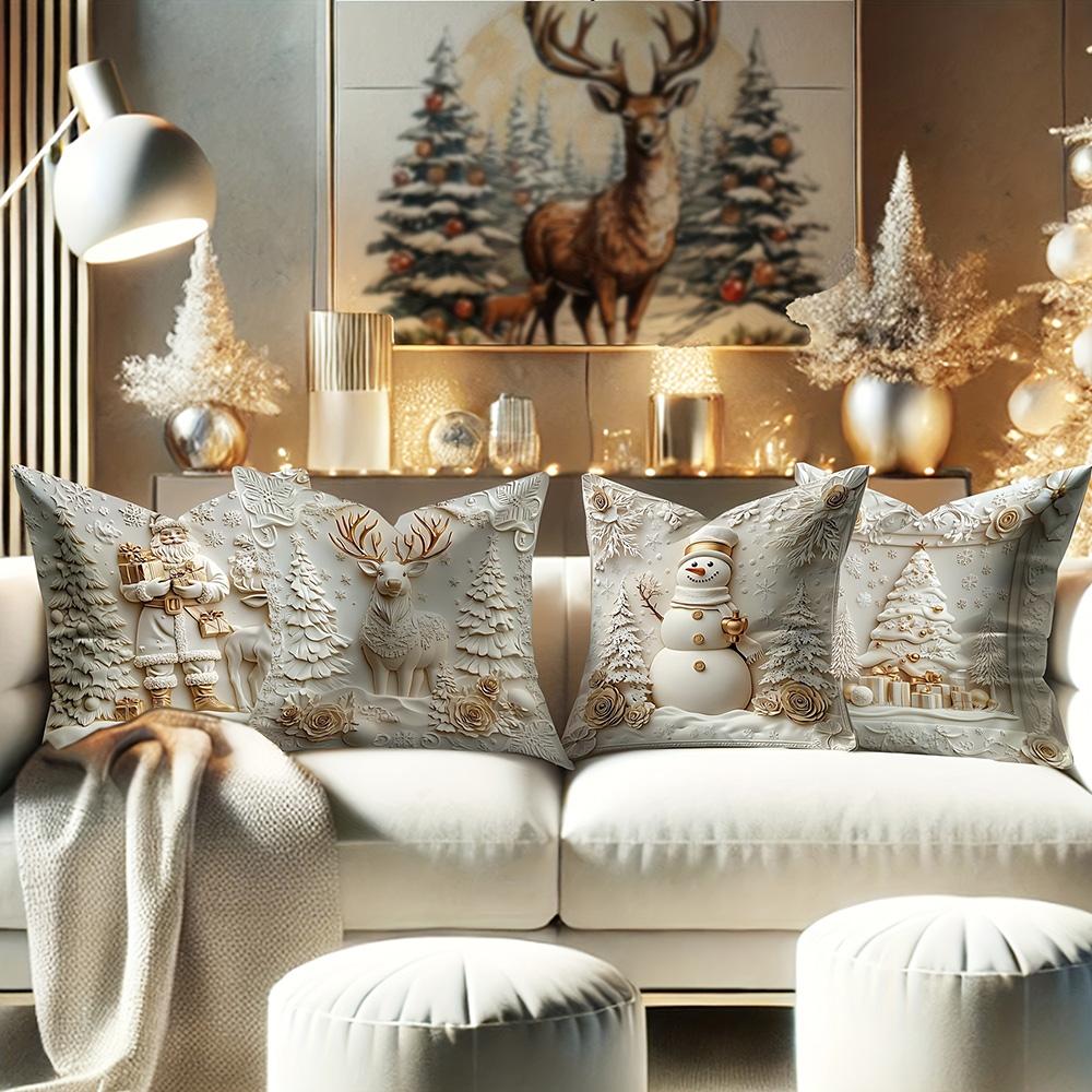 1pcs Christmas Decorative Pillow Covers ,Suitable for Christmas home decoration pillowcase, without pillow core.