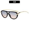 New fashion double beam toad glasses advanced sense rope knot women's personality design glasses European and American catwalk street sunglasses