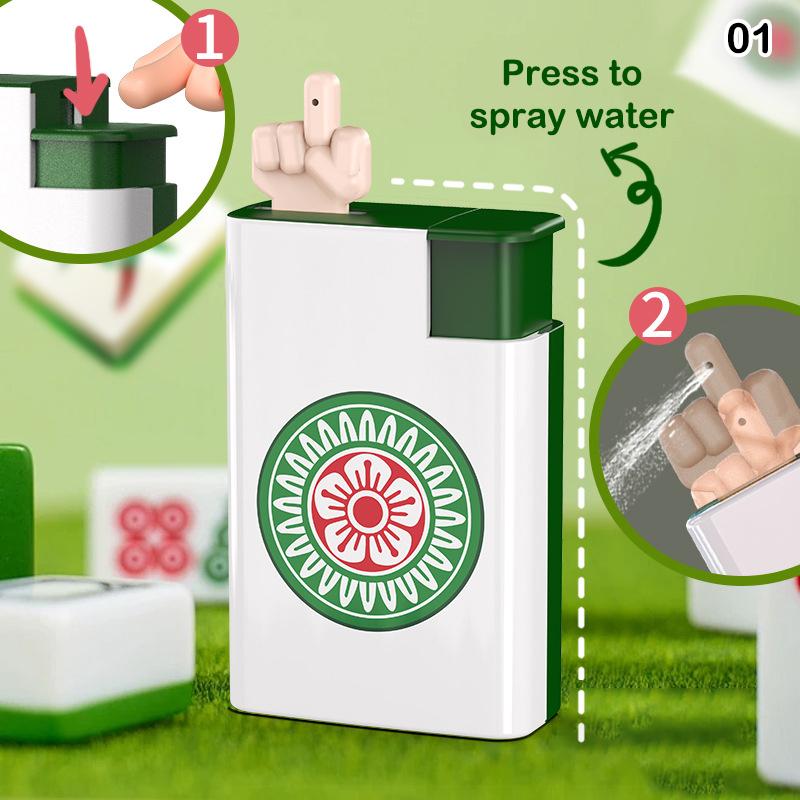 Water Spray Lighter  Prank Drinking Water Spray Lighter Mini Cartoon Pranker Squirt Water Prop Portable Water Jet Lighter