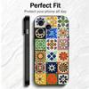 Italian Sicilian Style Floral Pattern Soft Phone Case for iPhone 16 16E 17 Air 15 Pro Max 14 Plus 13 Mini 11 12 7 Black Cover Ba