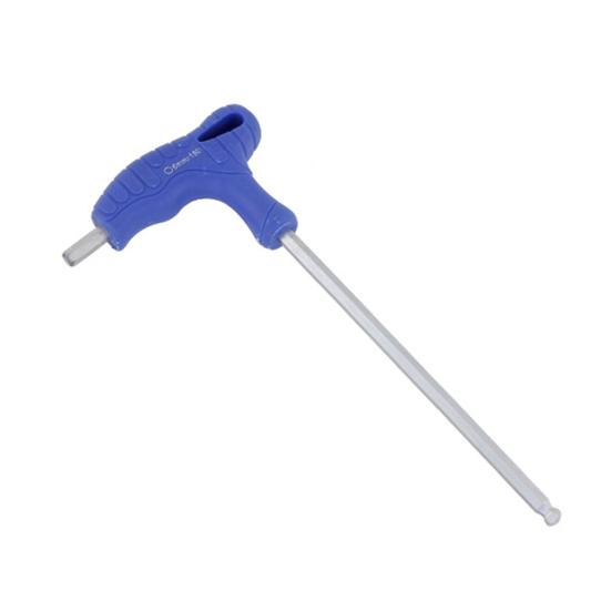 Small Space Operation Tool T-Handle Hex Wrench, Professional Ergonomic Grip Metric Extended Shaft Industrial Equipment Maintenance Wrench for