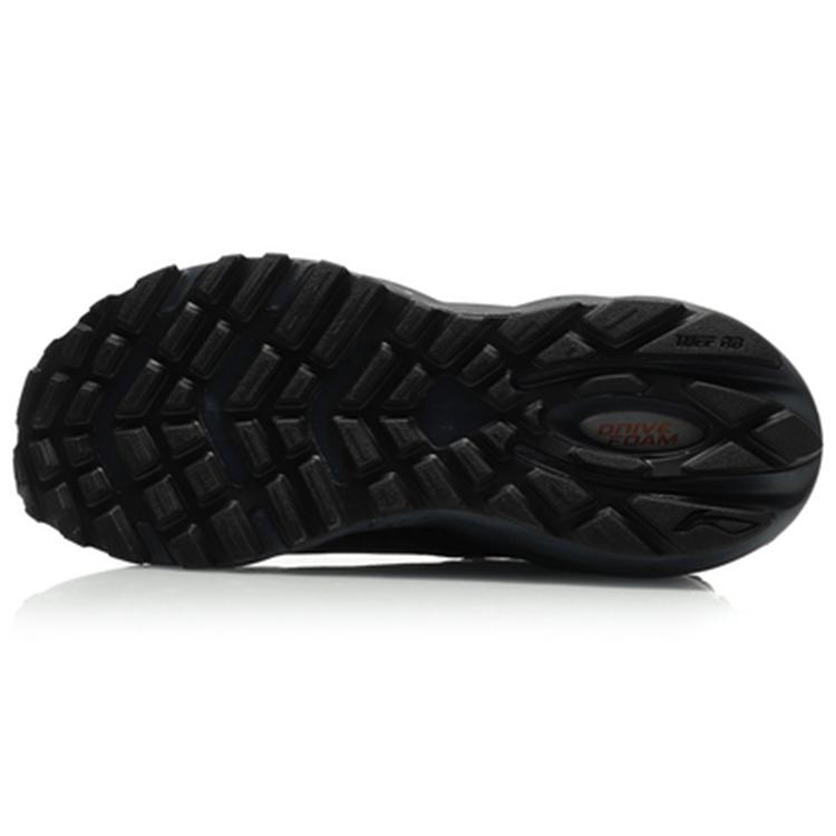 New LiNing Cloud Shield Cushioning Anti Slip And Wear Resistant Low Top Running Shoes Men's Black ARHQ143-2