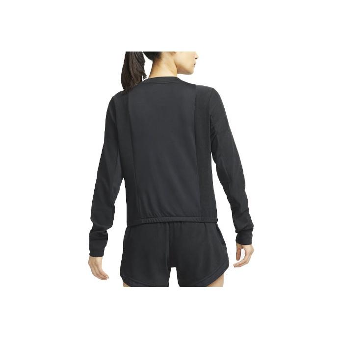 Nike Logo Print American Vintage Thumb Buckle Sports Running Long Sleeve T-Shirt Women T-Shirt Black DD6943-010