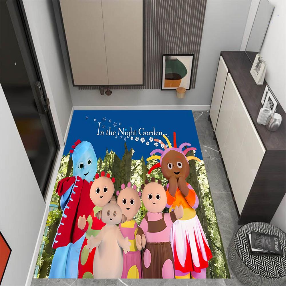 In The Night Garden Characters Themed Anti-Slip Rugs - Polyester Home Decor, Suitable for Bedrooms, Living Rooms, Doorways, Studios, and Decorations