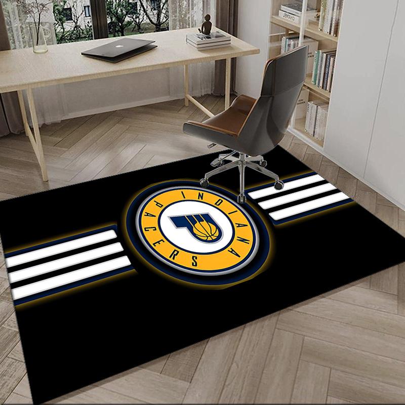 Pacers Basketball Team Carpet, Kitchen Rugs, Yoga Mat, Non-Slip Mats, Rug for Bathroom, Living Room Bedroom, Camping Rugs Christmas Gift