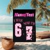 1PC Custom Name Happy Birthday Celebration Beach Towel Highly Absorbent And Sand-Resistant Towel for Swimming, Pool, Yoga, And Travel Lightweight