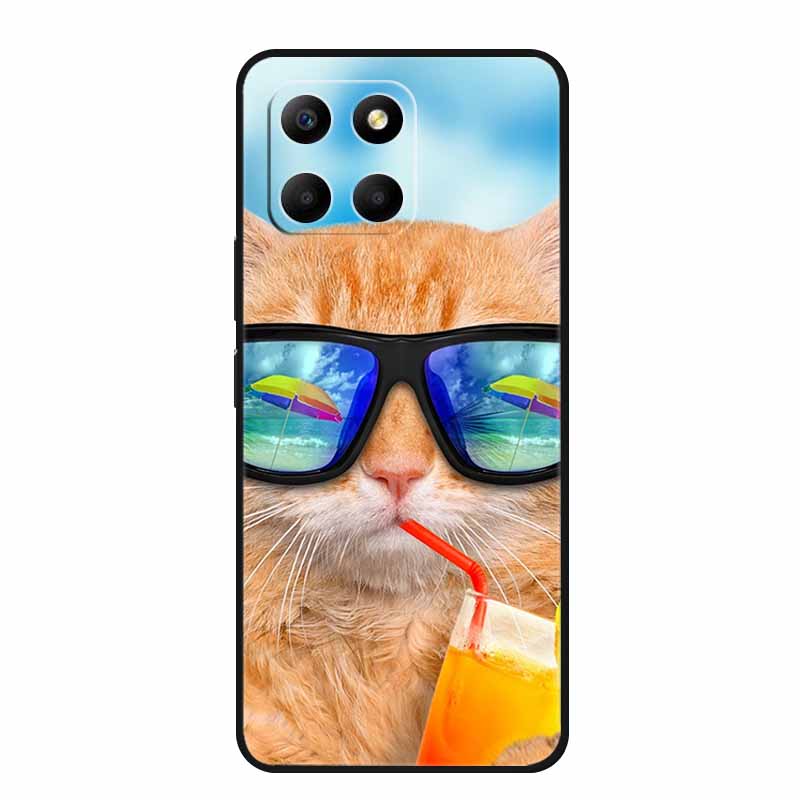 For Honor 400 Smart Case Phone Cover Lion Wolf Black Silicone TPU Soft Back Cover Cases For Honor 400 Smart Case Coque Fundas