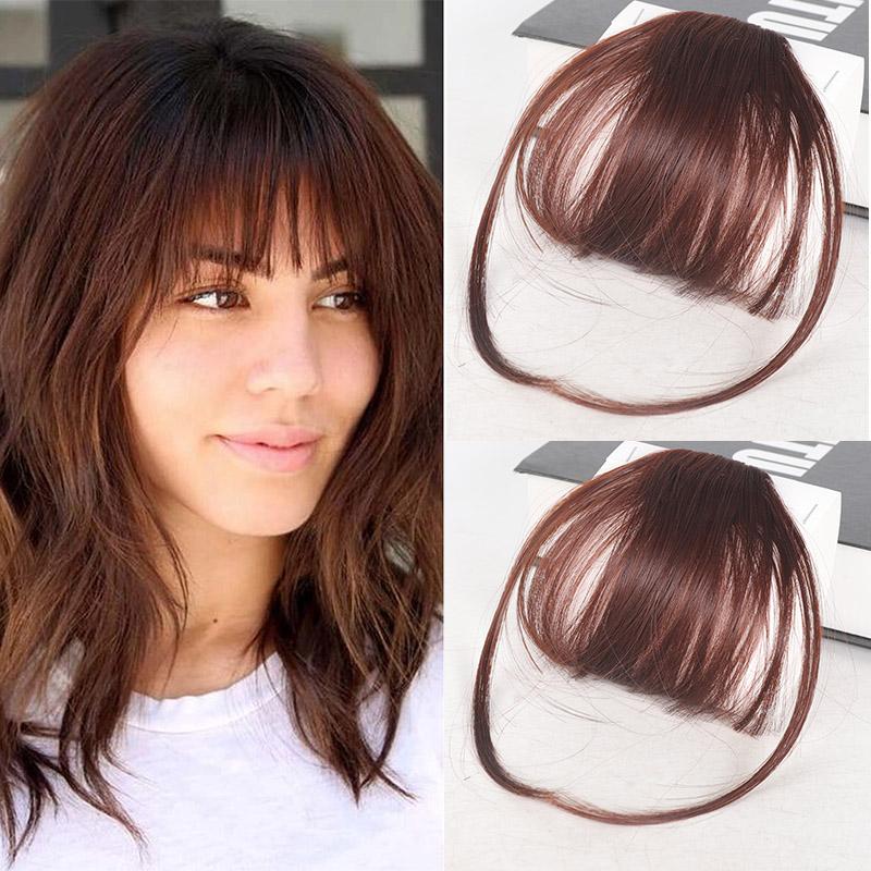 Bangs Wig Synthetic Bangs Lady Invisible Bangs  Age Reduction Forehead Wig Piece Wigs For Women A Variety of Colors Are Available