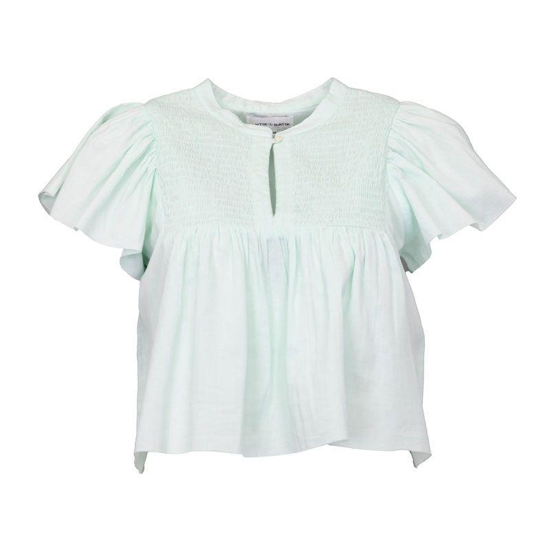 

hita1tee Женский топ с коротким рукавом ANTIK BATIK XS белый
