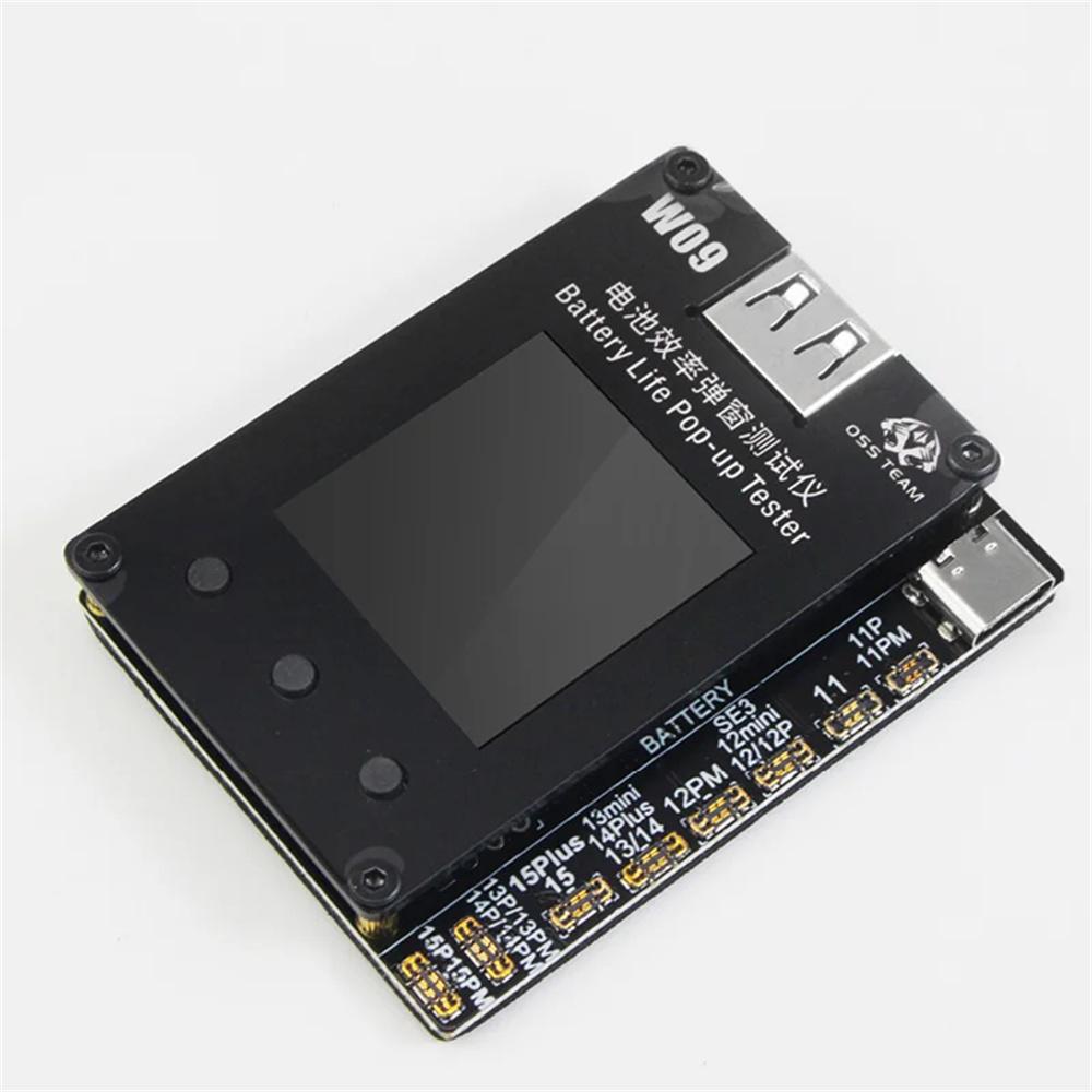 W09 Pro V3 Battery Life Efficiency Pop-up Tester Tool For iPhone 11 12 13 14 15