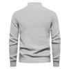 Men’s Euro Fit Half Zip Stand Collar Knit Sweater