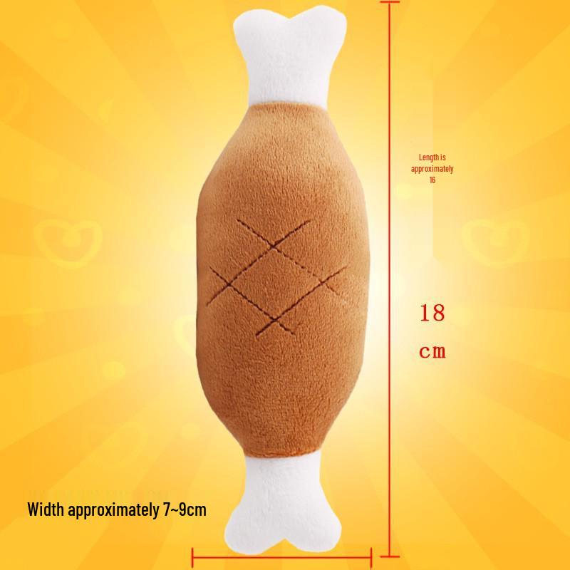 Peluche Bulldog Francese con Palla Squeaky e Giocattolo con Corda per Gatti e Gattini - Resistente al Morso, Design Cartoon Frutta