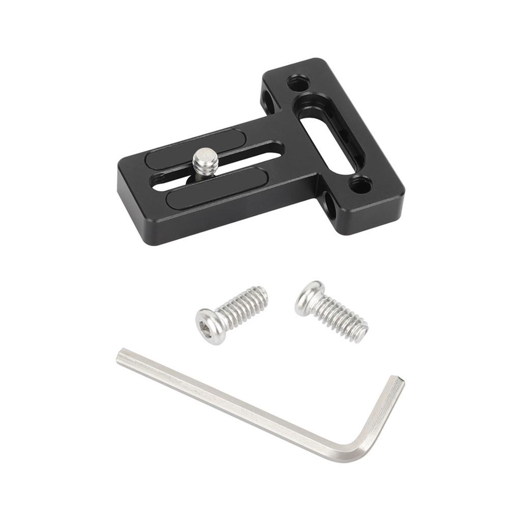 Quick Install Metal Camera Mounting Plate 1/4" Thread Adapter Universal Monitor Cage Compatibility