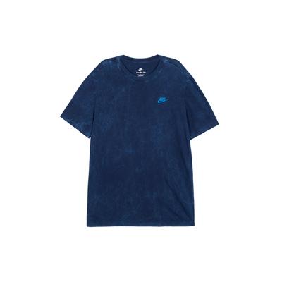 Sportswear Club Solid Casual Short Sleeve T-Shirt Men Tops Obsidian FD1283-410