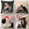 Popular Manhua 19 Days Cushion Cover Soft  EasyWash Pillow Case  Versatile for Couch Bed Travel and Office