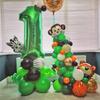32/40inch Dark Green number balloons Foil Balloon Jungle Safari Birthday Balloon Party Baloon 0 1 2 3 4 5 6 7 8 9 globos Balls