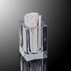 Minimalism Toothpick Dispenser Crystal Glass Toothpick Holder Clear Glass Cotton Swab Storage Jar Table Decoration & Accessories