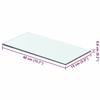 VidaXL Panneaux d'étagère 2 pcs Verre Transparent 40 x 15 cm