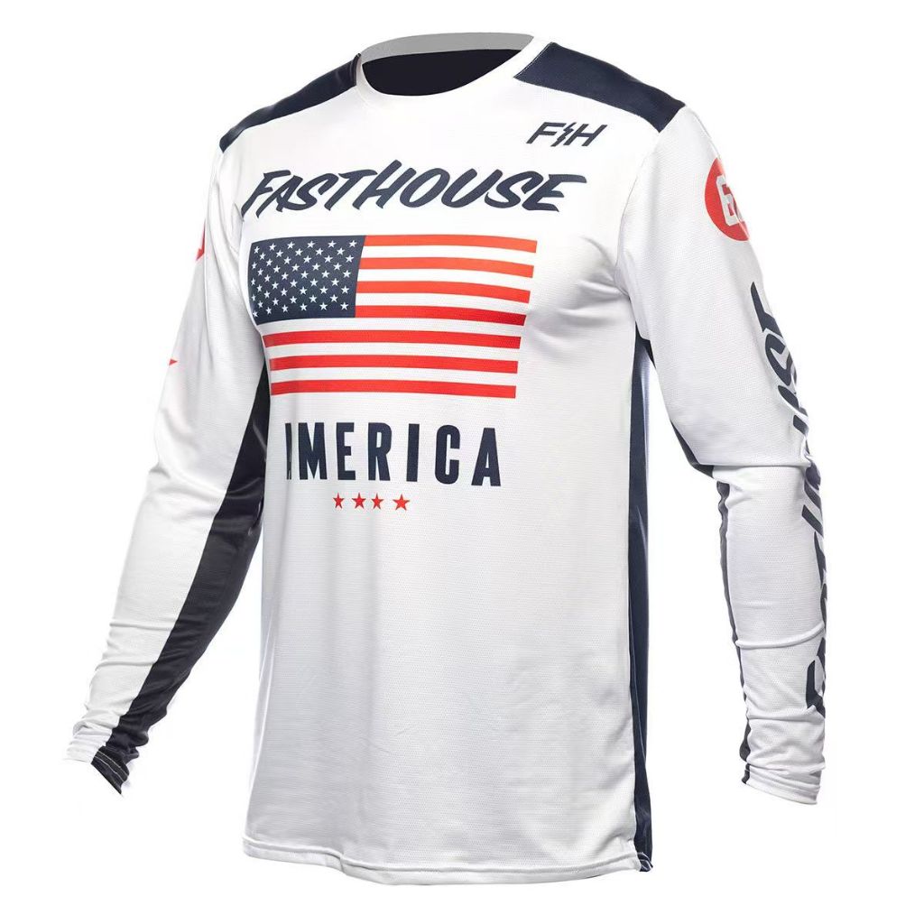 Fsathouses Motorcycle Jersey Motorcycle Jersey Jersey Mountain Bike Off-Road Bike Jersey Speed-Down Jersey Quick-Drying Jersey S