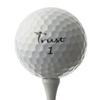 Trust Trust Golf Ball 2023 Bison V Stopping Urethane Cover Reactive Core 1 Dozen White Flying, Non-Bending, 3-Piece (Tour Series) (12 Pieces)