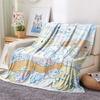 Cinnamoroll and Pochacco  Print Flannel Blanket, High quality Comfortable for All Seasons, Home Decor, Warmth and Comfort