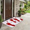 Funny Color Changing Blood Footprints Door Mat Non Slip Bloody Doormat Entrance Doormat  Indoor