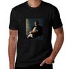 Slavoj Zizek With Cat Stylized Tshirt Daily Work Short Sleeve Top