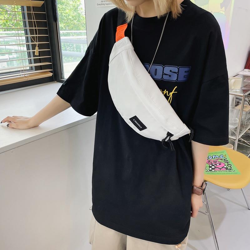 Breast Bag Men'S Casual Messenger Bag Student Small Backpack Sports Satchel Versatile Trendy Fanny Pack Shoulder Bag