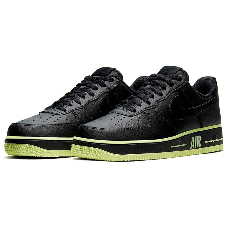 Nike Air Force 1 Low Ribbon - Volt Unisex Sneakers Black Barely-Volt CJ1393-003