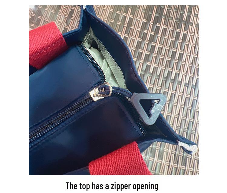 Geantă de mână izolată coreeană cu blocuri de culoare pentru prânz pentru femei