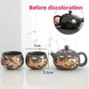 Color Changing Teapot Purple Clay Pot Tea Cups Set Chinese Dragon and Phoenix Kung Fu Tea Set Tea Infuser Tea Table Accessories