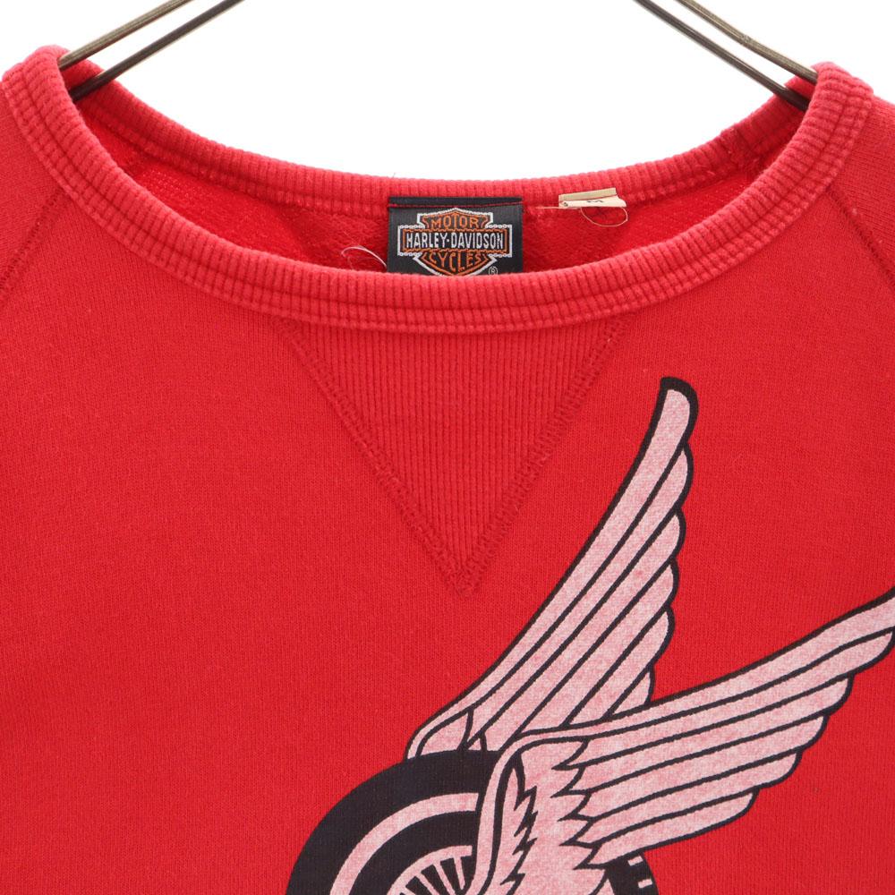 HARLEY DAVIDSON made in Japan Long sleeve sweat trainer M Red Women Used