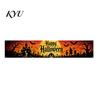 Holiday Home Decor Props Halloween Fence Banner, 118 x 20 Inch Large Yard Sign Banner Flag, Scary Spooky Theme Backgrounds Party Backdrop Hanging