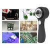Magnifying Glass with Adjustable LED Lights,60X Glass Lens Handheld Illuminated Magnifier Reading Magnifying Glass