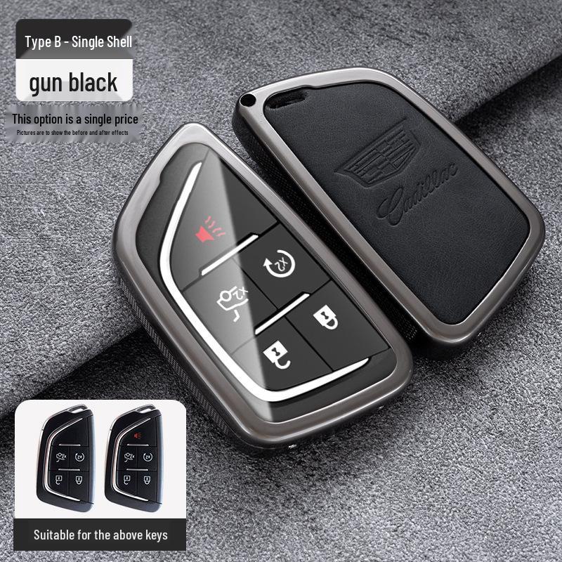 Cadillac Key Case: Metal Shell for CT5, XT4, XT5, XTS, ATSL, CT6 Models.