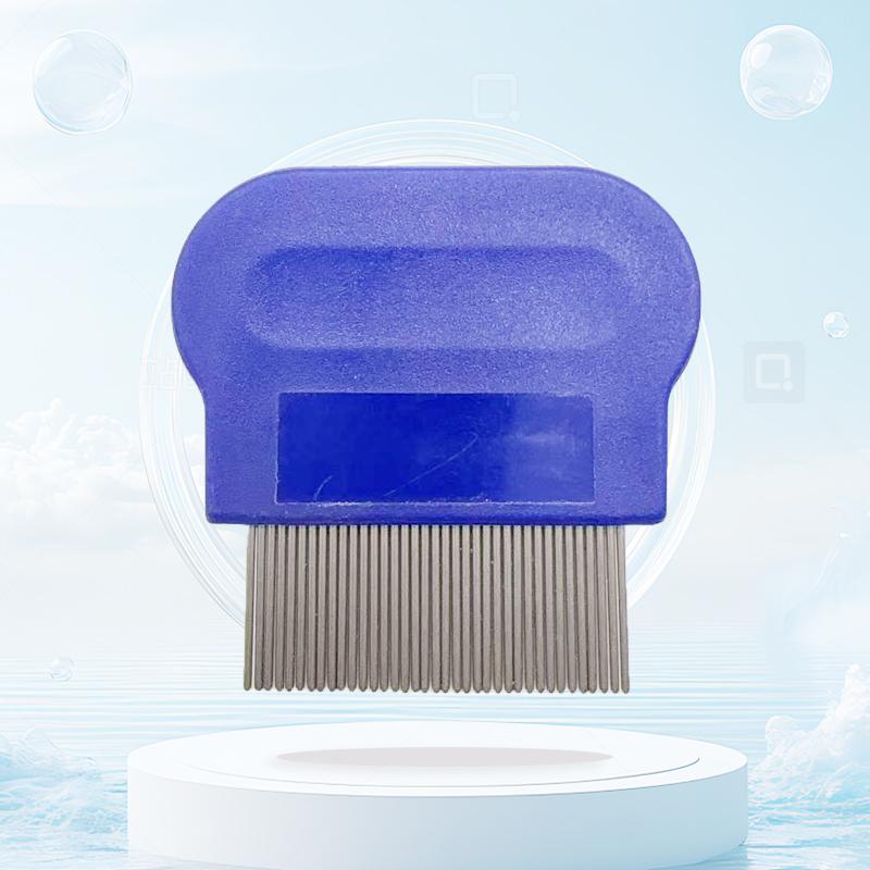 Good Selling High Quality No Breakage Efficient Removal Nit Comb Lice Comb for Adult Flea Comb for Children Easy Use Lice Comb синий