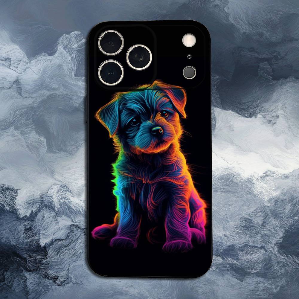 Colorful Animals For iPhone 12,16,11,14,15,17,13,X,Mini,SE,Max,8,7,XR,XS,Plus,Pro,Soft Silicone Black Case