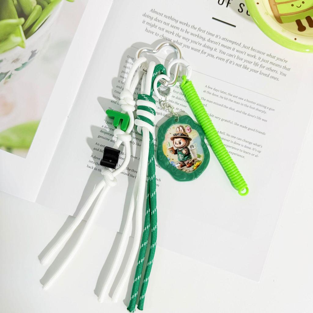 Miu Series Green Pendant Toy: DIY Cloth Doll Blind Box Accessories