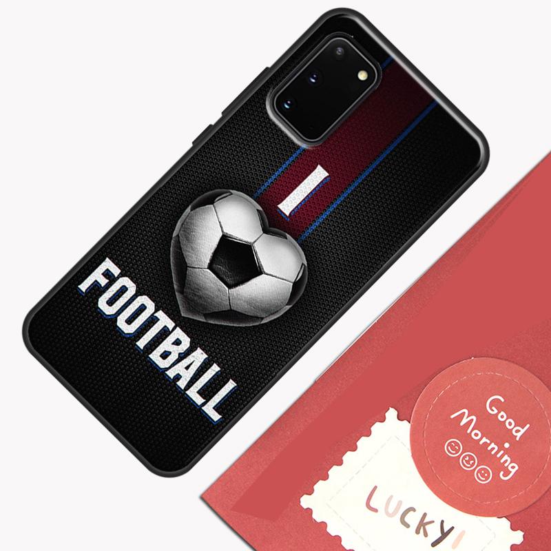 Football Soccer Ball Phone Case For Samsung Galaxy S24 S26 Ultra S20 S21 S22 S23 S25 Plus S10 S25 FE Cover Shell
