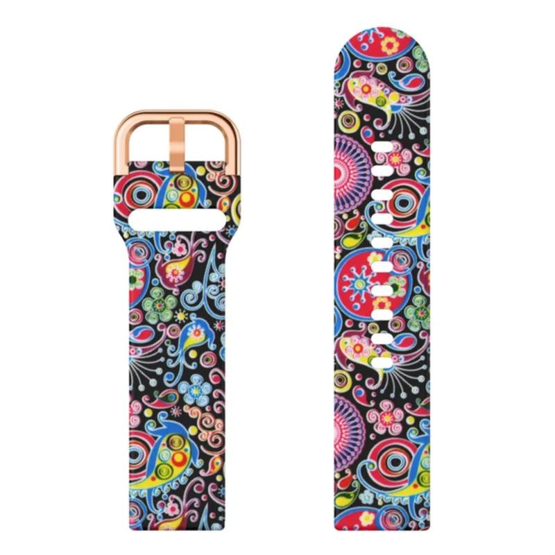 Silicone Band For Amazfit GTS/4/3/2/2e/Mini/GTR 4/3/Pro/2/2e 42mm/47mm Stratos 2/3 Printing Bracelet Amazfit Bip 20mm 22mm Strap