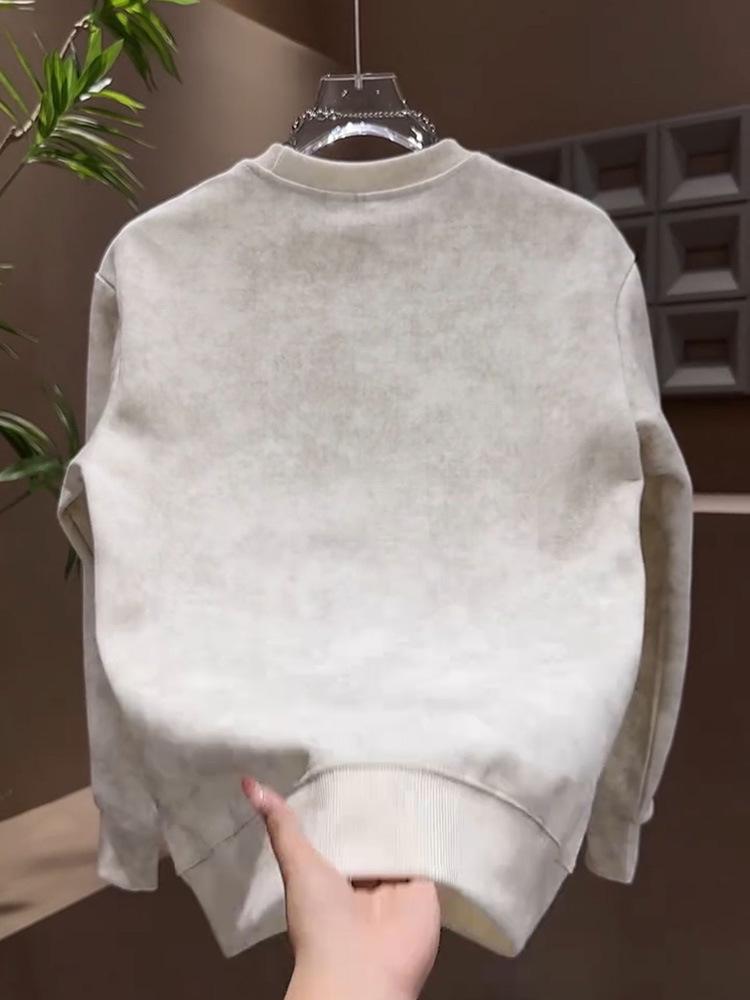 2025 Herbst/Winter Herren Farbverlauf Buchstaben Pullover Hoodie - Vielseitig Langarm Freizeit Mode.