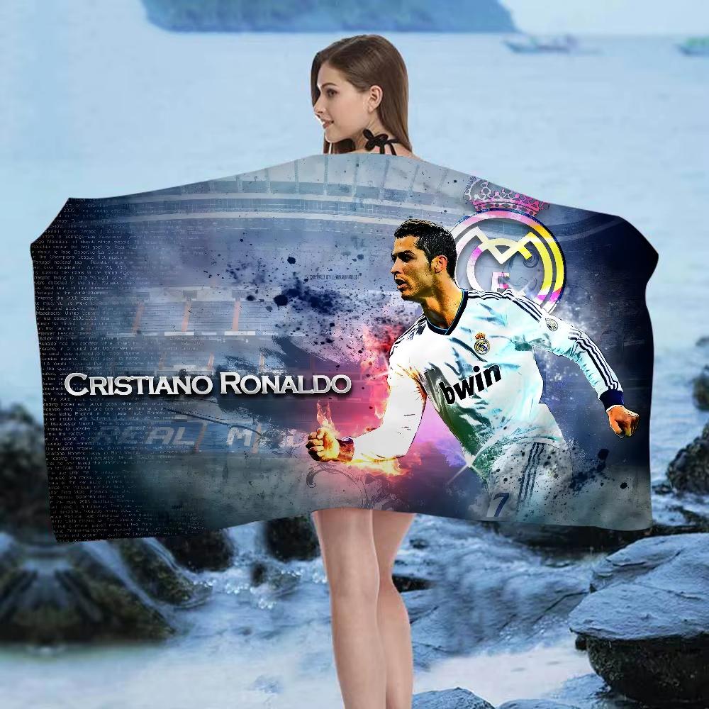 

Криштиану Роналду CR7 Большие пляжные полотенца из микрофибры Быстросохнущее полотенце Песчаные пляжные полотенца Полотенце для бассейна для путешествий Плавание Бассейн Йога W40*H60(CM)