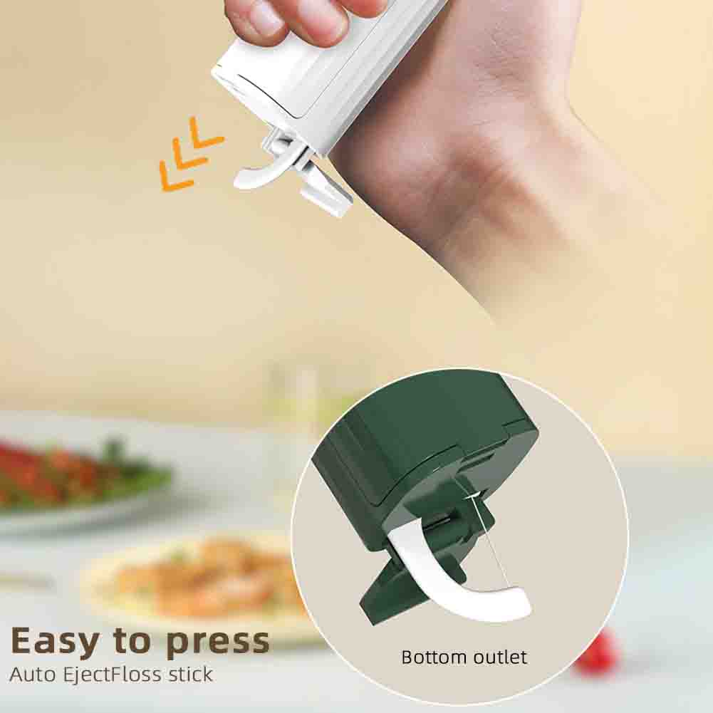 Portable Automatic Dental Floss Storage Box Dental Flos Dispenser Floss Pick Organizer Convenient Oral Hygiene Care For Travel